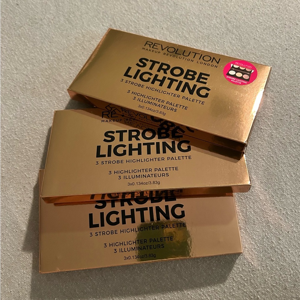 3X$25 Revolution  Strobe Lightning Palette  3 colors